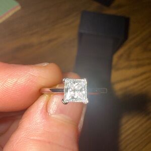 Francis Claire 'Bellamy' Moissanite Ring-0.85 Carat DEF-color size 8